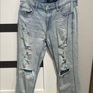Light Blue Distressed Men’s Jeans